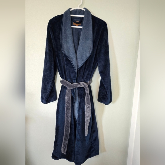 Koolaburra By Ugg Navy Plush Robe Size Large - Picture 1 of 9